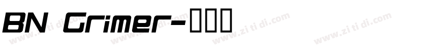 BN Grimer字体转换